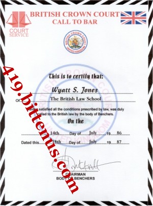 MY LAWYER CERTIFICATE